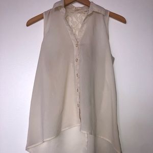 Lovely Lightweight White Lacey Blouse